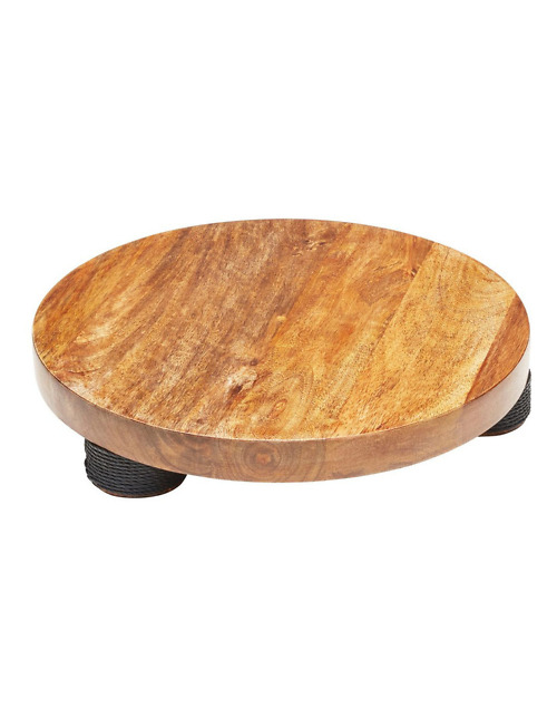 Footed Wooden Serving Board
