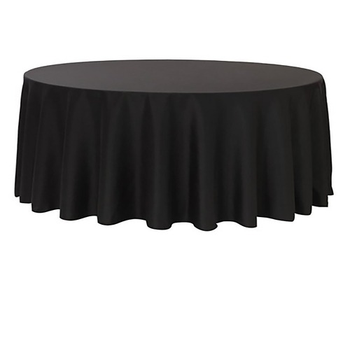 Black Round Tablecloth (320cm)