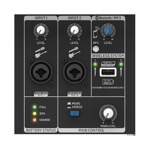 Fully Wireless Bluetooth Speaker & Microphone - Behringer MPA100BT - Image 3